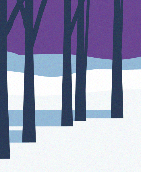 Minimal Snow Landscape #48 static NFT preview