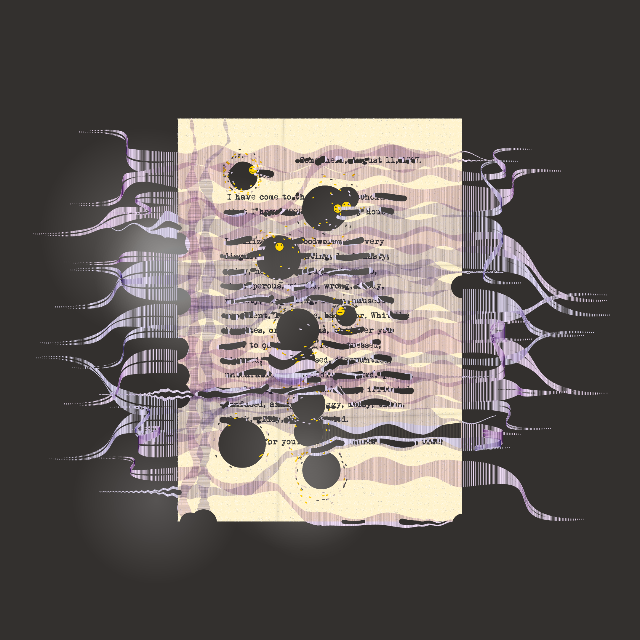 Word-eating worms #152 static NFT preview