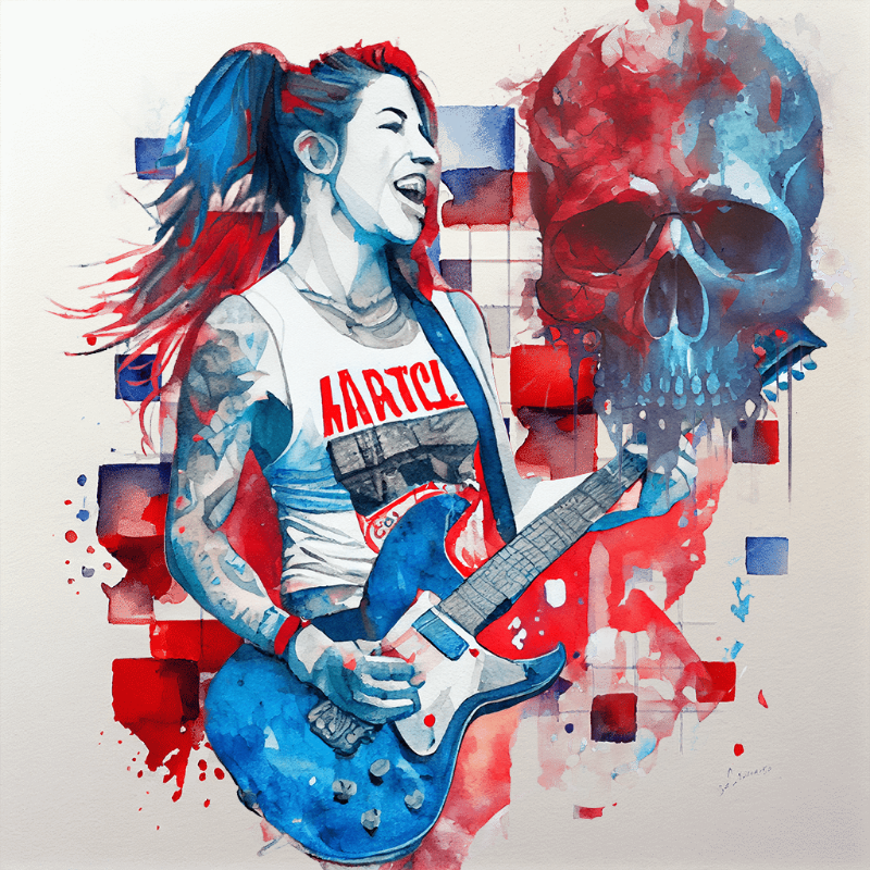 Hard Rock Girl 1 #3 static token preview