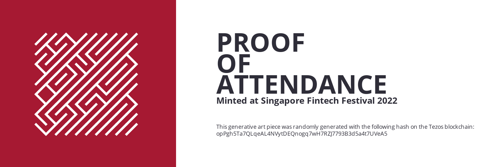 SFF2022 Proof of Attendance Token #2437 static token preview
