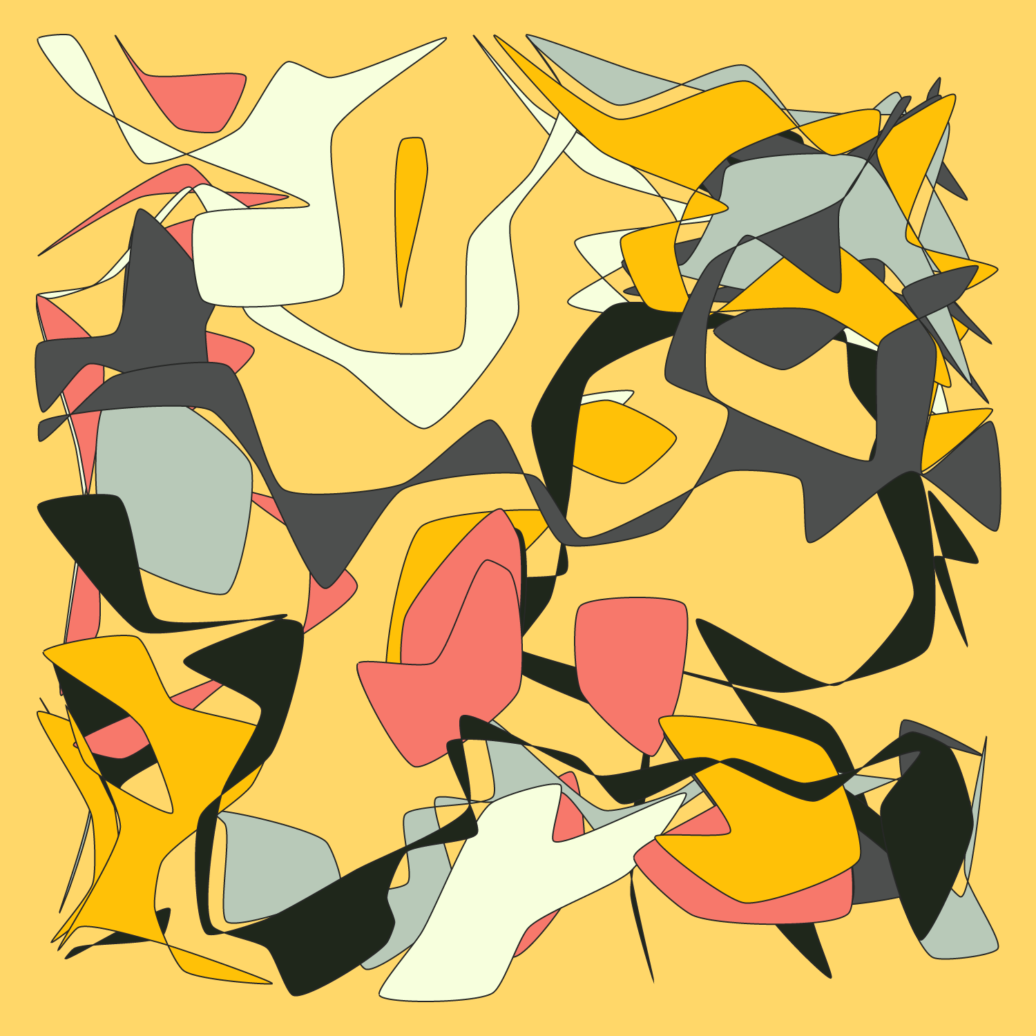 Geometric colorful shapes 2 (Free edition) #221 static NFT preview