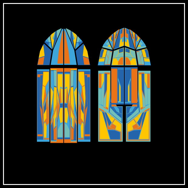 Stained glass #62 static NFT preview