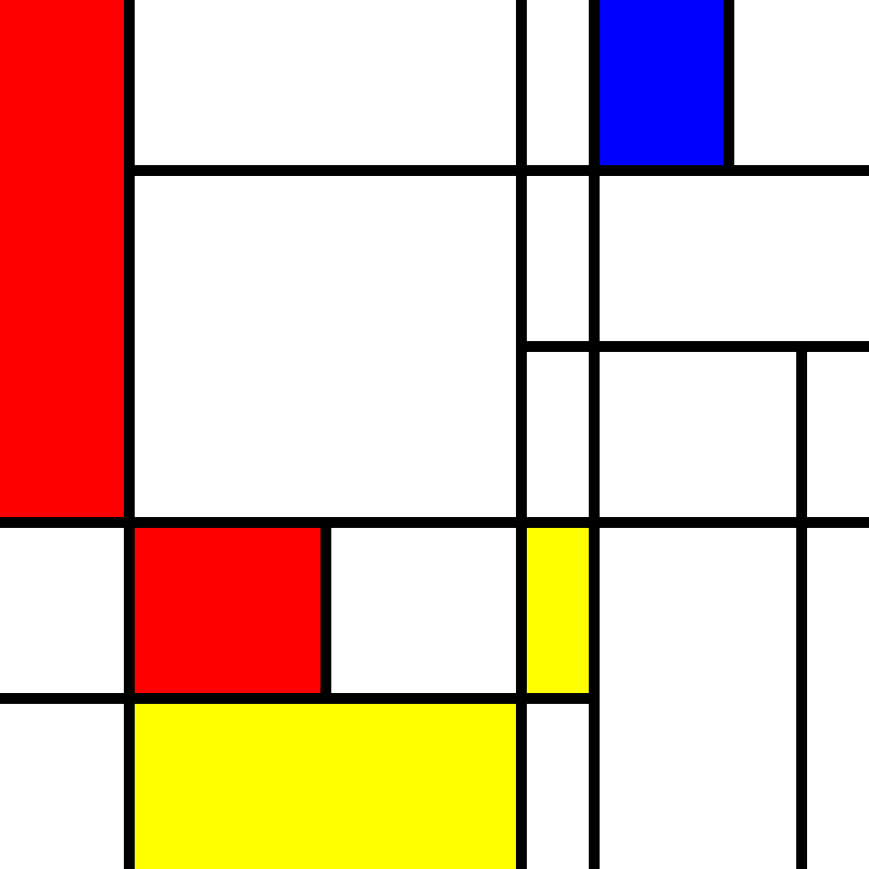 compositioninredblueandyellow.art, (NFT) #80 static token preview