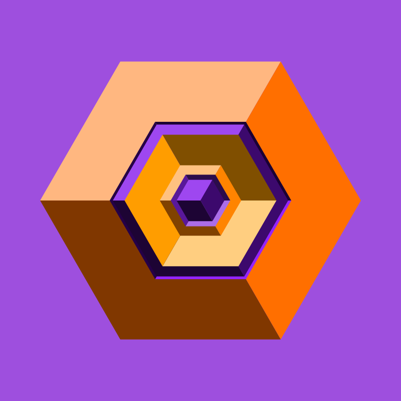 Hexagones - Art for Bots #63 static NFT preview