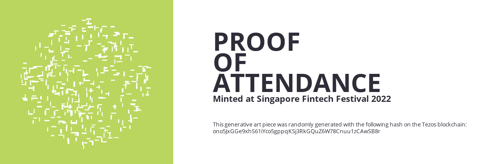 SFF2022 Proof of Attendance Token #1434 static token preview