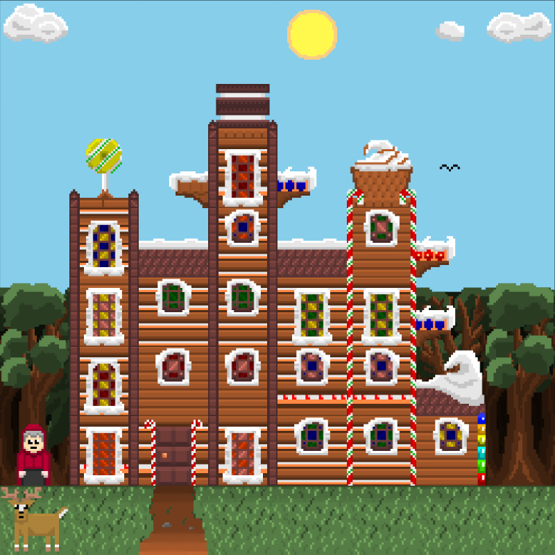 2D Mansion Candy House #80 static token preview
