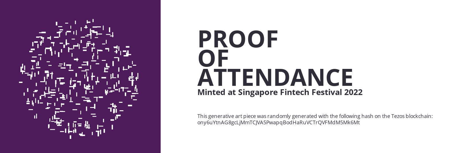SFF2022 Proof of Attendance Token #2032 static token preview