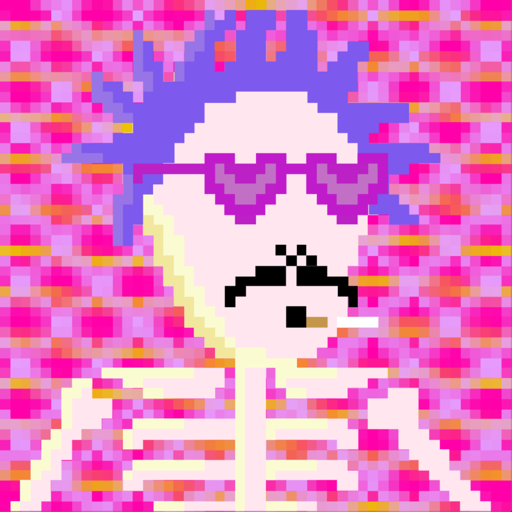 PIXEL SKULLETTI 1 #301 static token preview