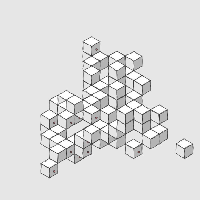 Hand drawn Voxels #2 static token preview