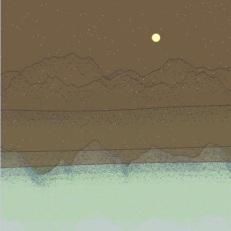 Glitched Mountains GT #78 static NFT preview