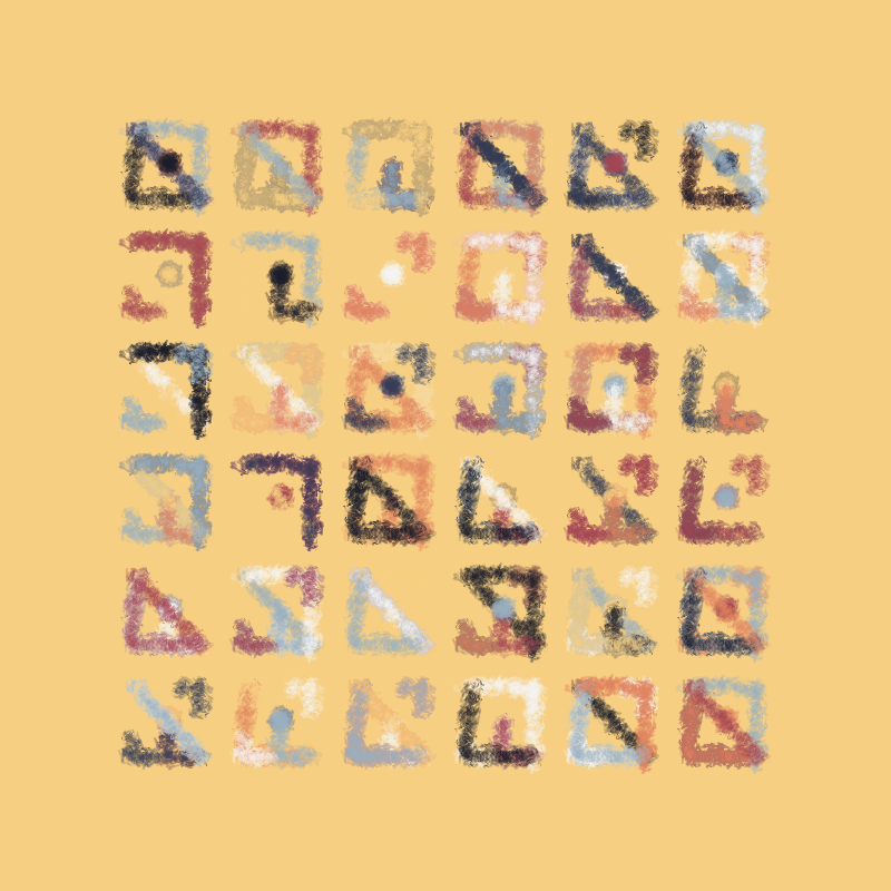 Calligraphic #101 static NFT preview