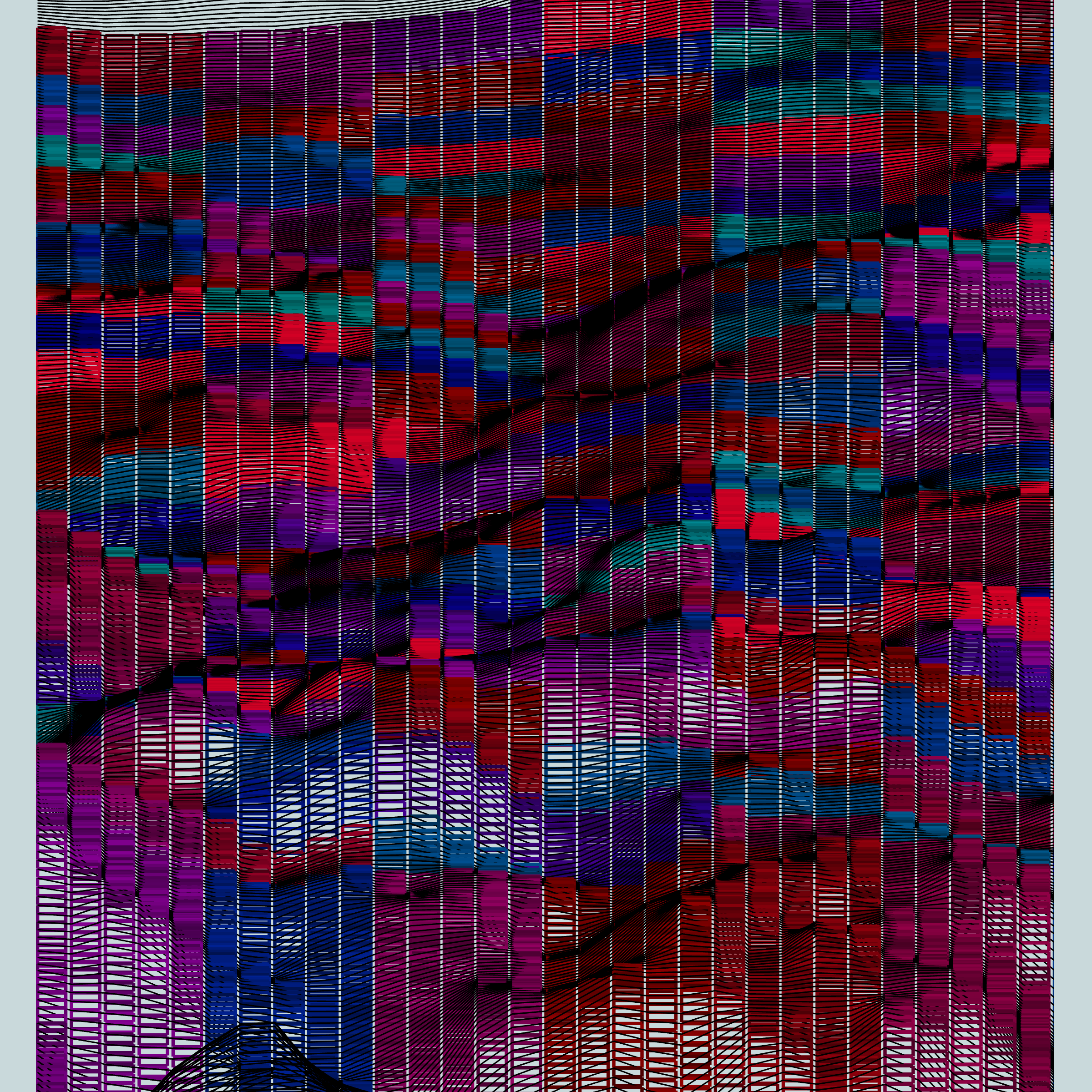 Rainbow mountains #43 static NFT preview
