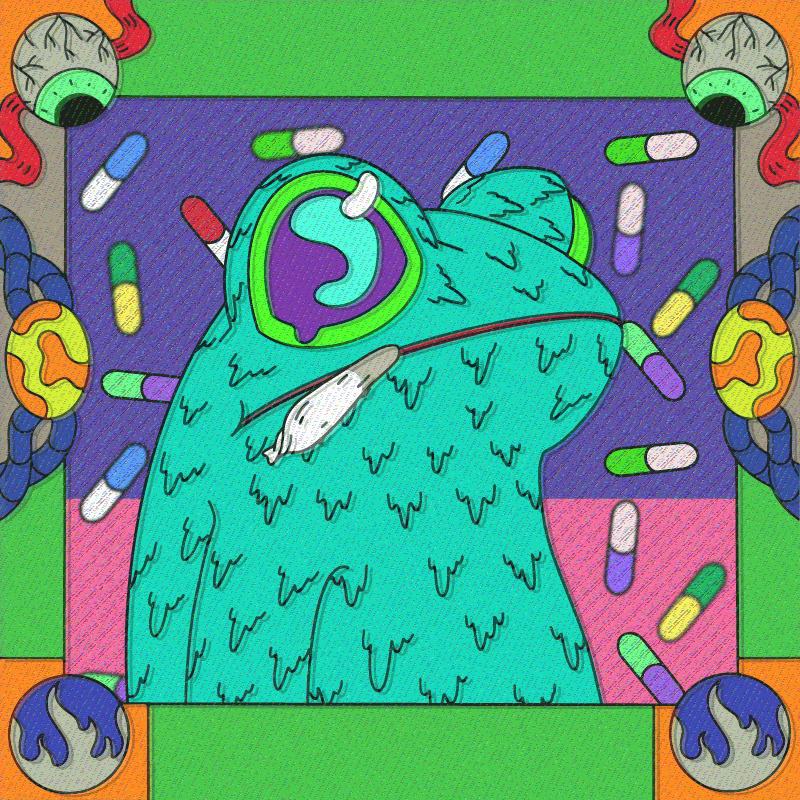 Blue Toad #84 static NFT preview