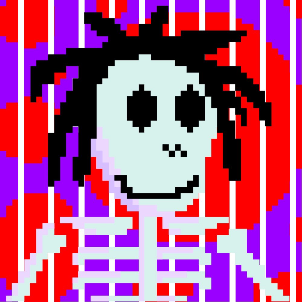 PIXEL SKULLETTI 1 #320 static NFT preview