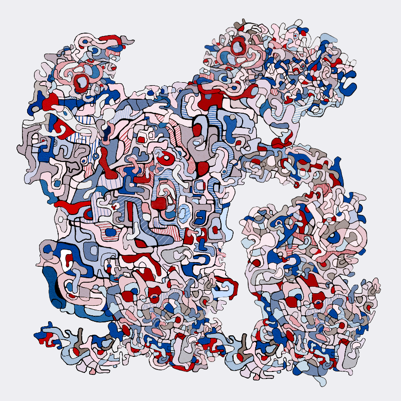 Swim in Dubuffet Thought #10 static token preview