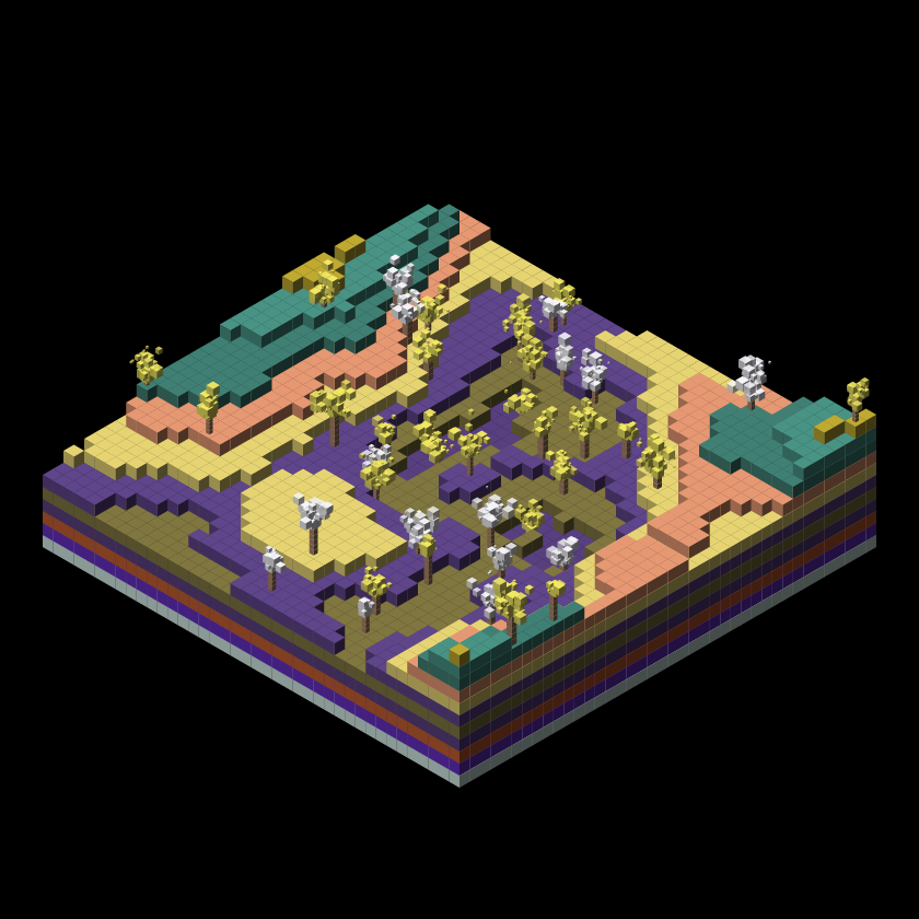 Pixel Topography #30 static NFT preview