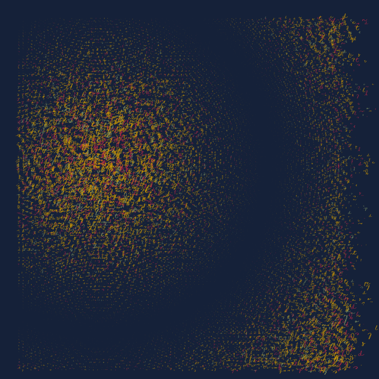 Asemic Writing 1o1 #93 static token preview