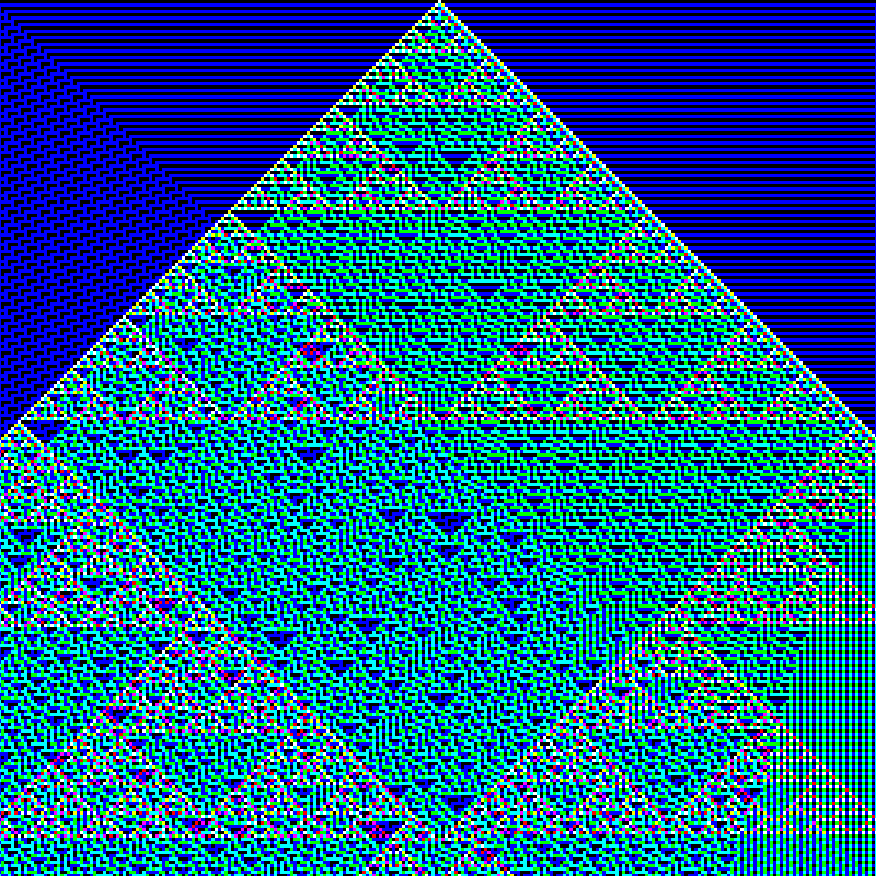 RGB Elementary Cellular Automaton #84 static token preview