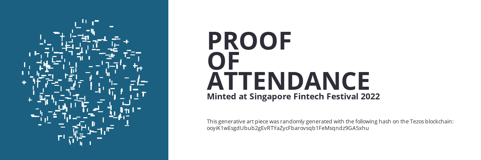 SFF2022 Proof of Attendance Token #2470 static token preview