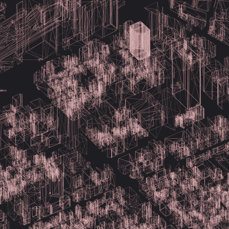 Wireframe City: Tokyo Shibuya #27 static token preview