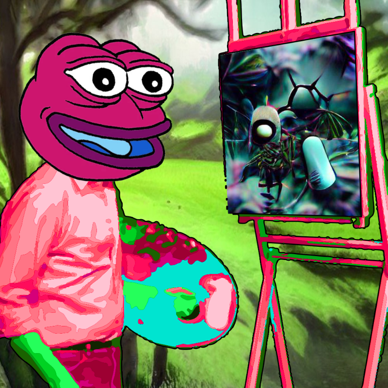 Pepe Ross goes AI #10 static NFT preview