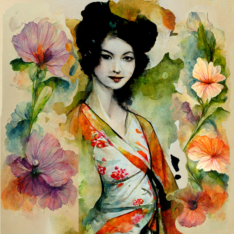 AI Geisha #4 static token preview