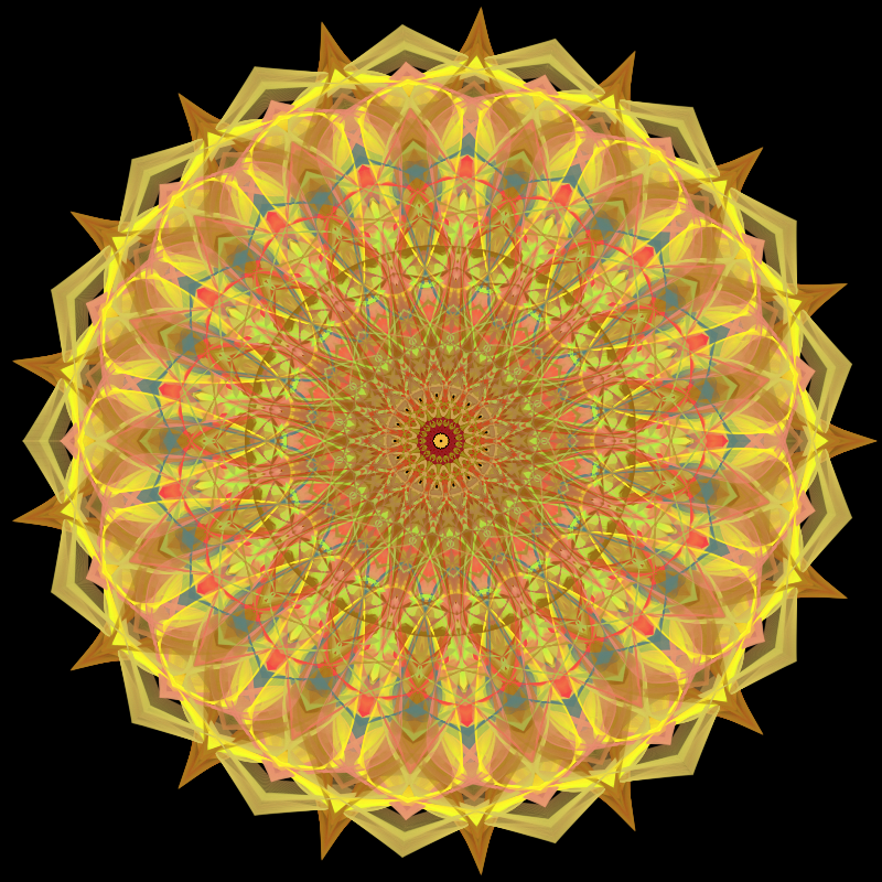 Morphing Mandala - #fxhashturnsone charity #62 static NFT preview