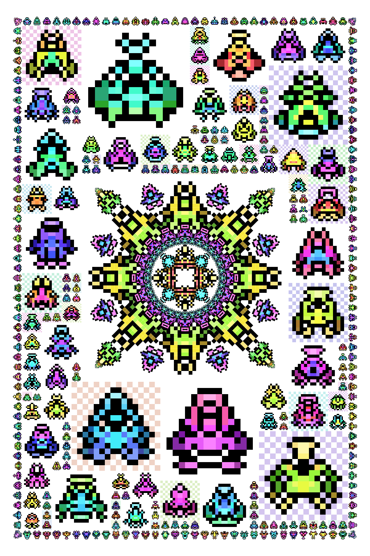 Pixel Spaceships #58 static token preview