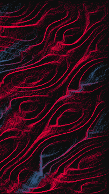 Algoscapes | Rock-face #755 static NFT preview