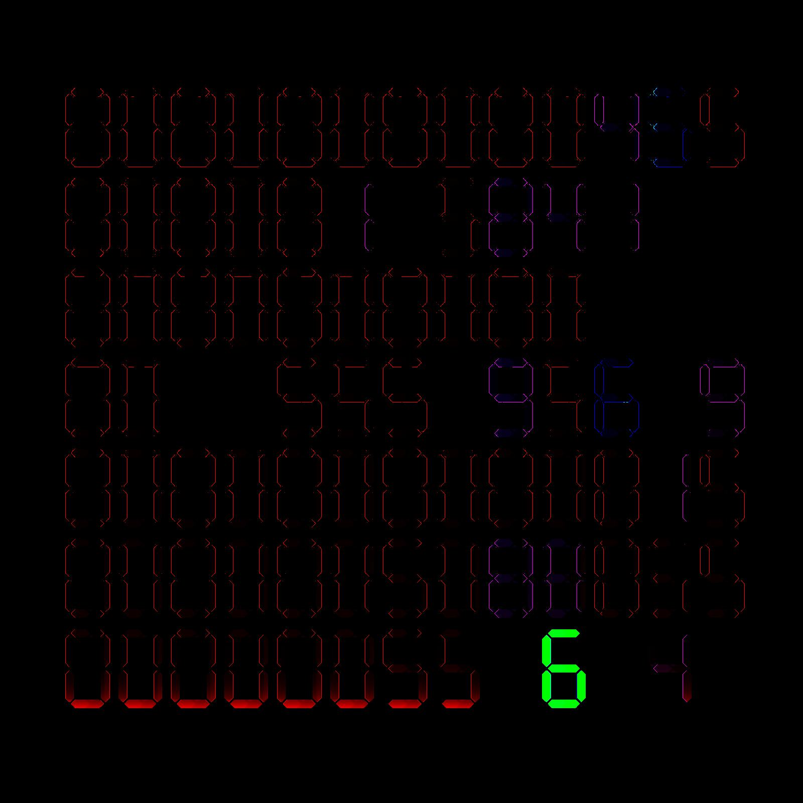 Digits #169 static NFT preview