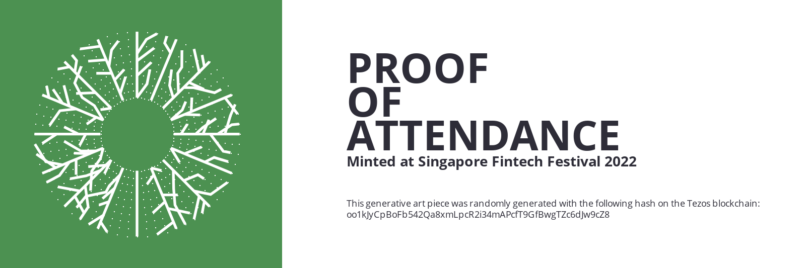 SFF2022 Proof of Attendance Token #1841 static token preview