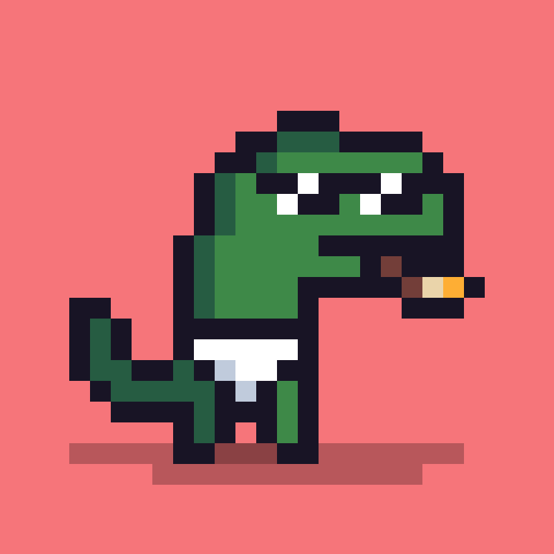 Pixel Dinos #35 static token preview