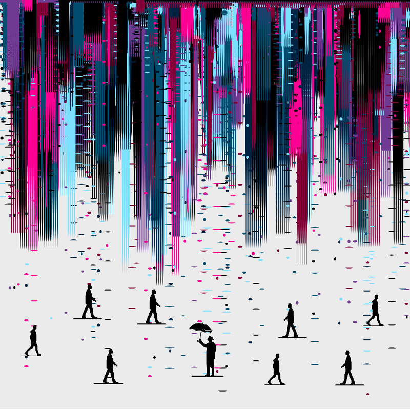A Rainbow Rain #62 static NFT preview