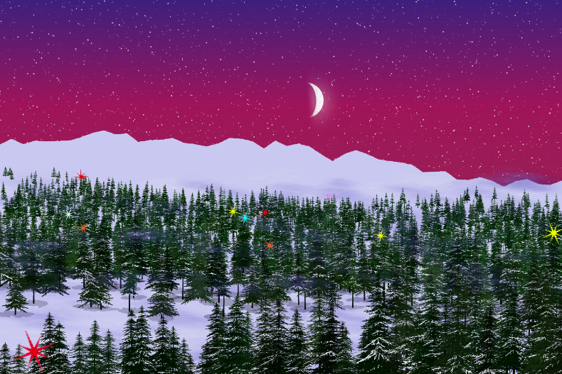 Evergreen Lights #197 static NFT preview