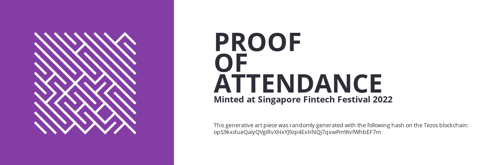 SFF2022 Proof of Attendance Token #2590 static token preview