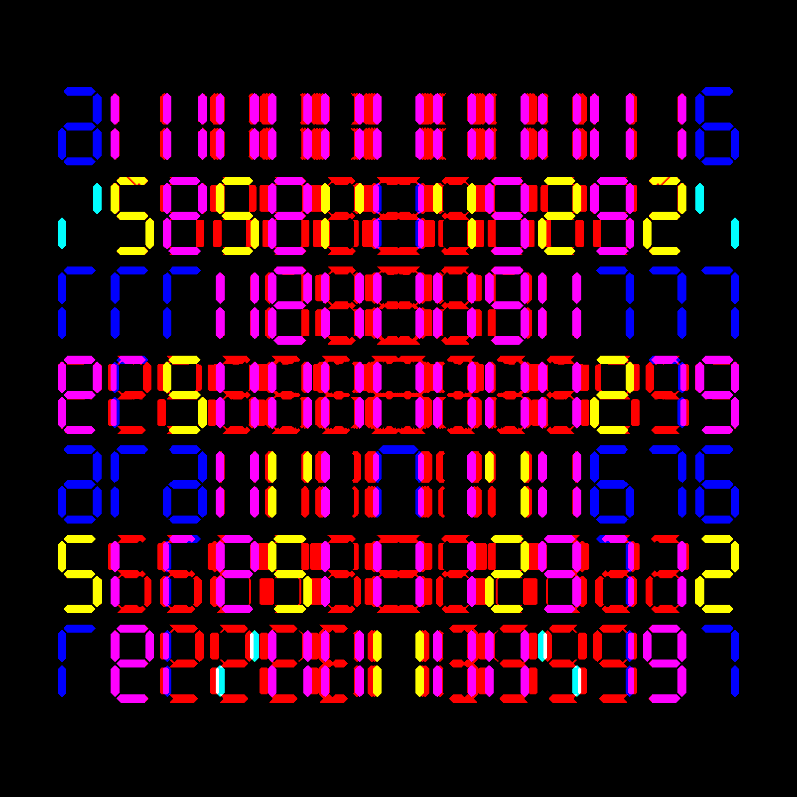 Digits #1196 static NFT preview