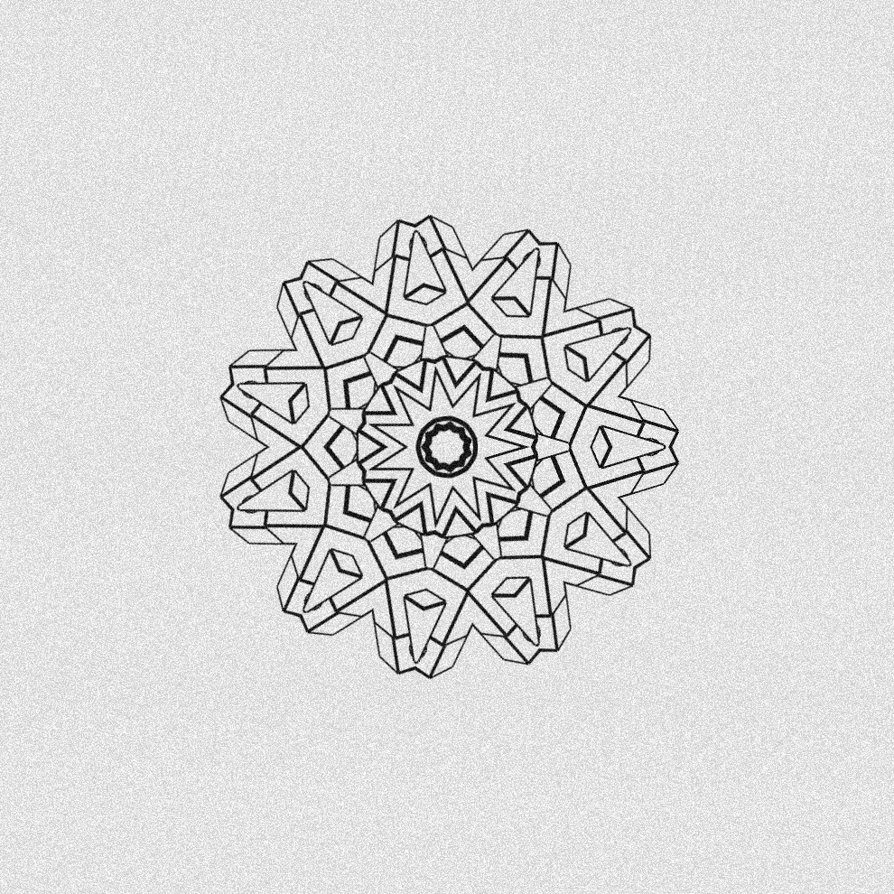 Monochrome Kaleido #168 static token preview