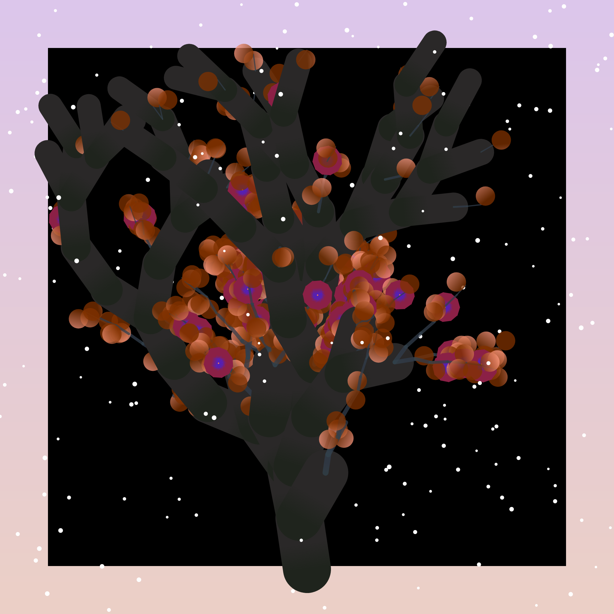 Some generative winter trees #59 static NFT preview