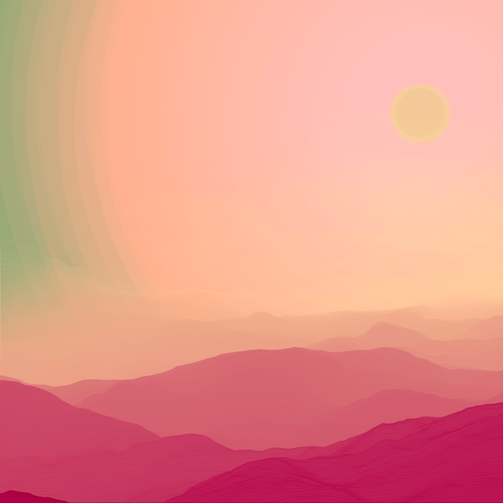 Valley at Dawn #240 static NFT preview