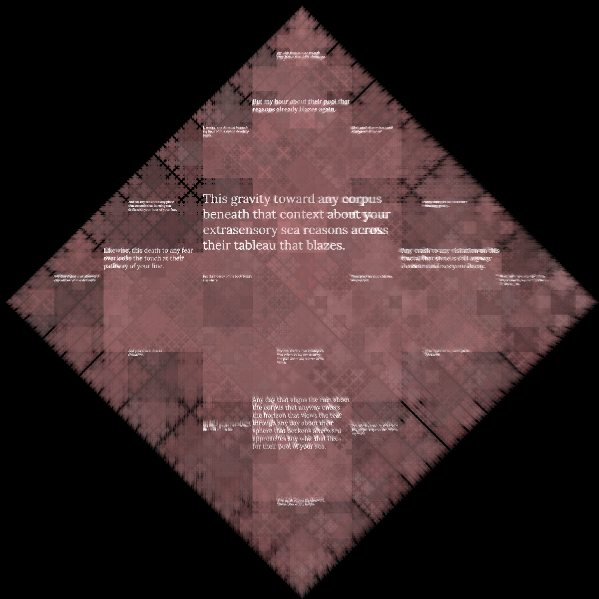 Diamond Fractal Fire #83 static NFT preview