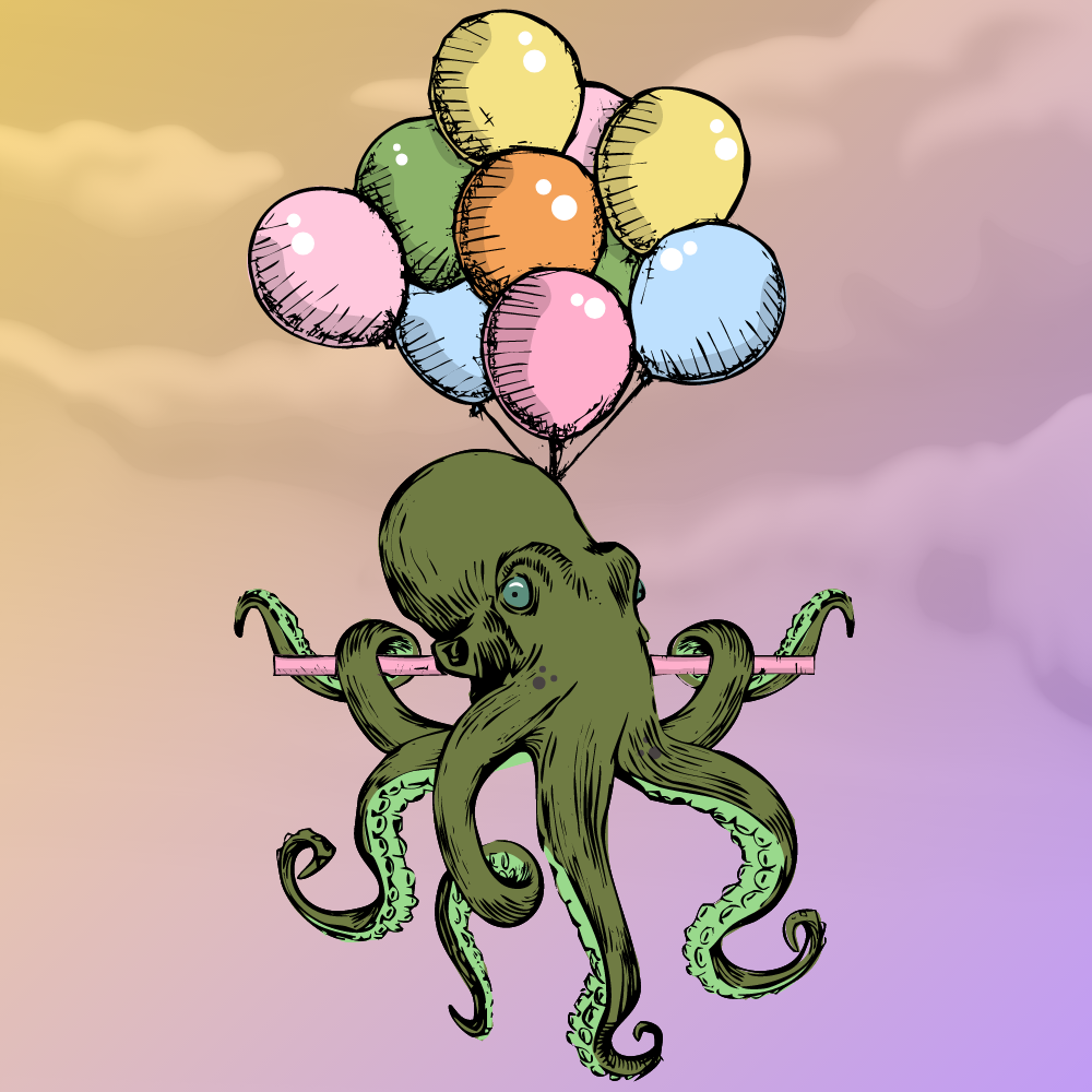 Flying Octupus #26 static token preview