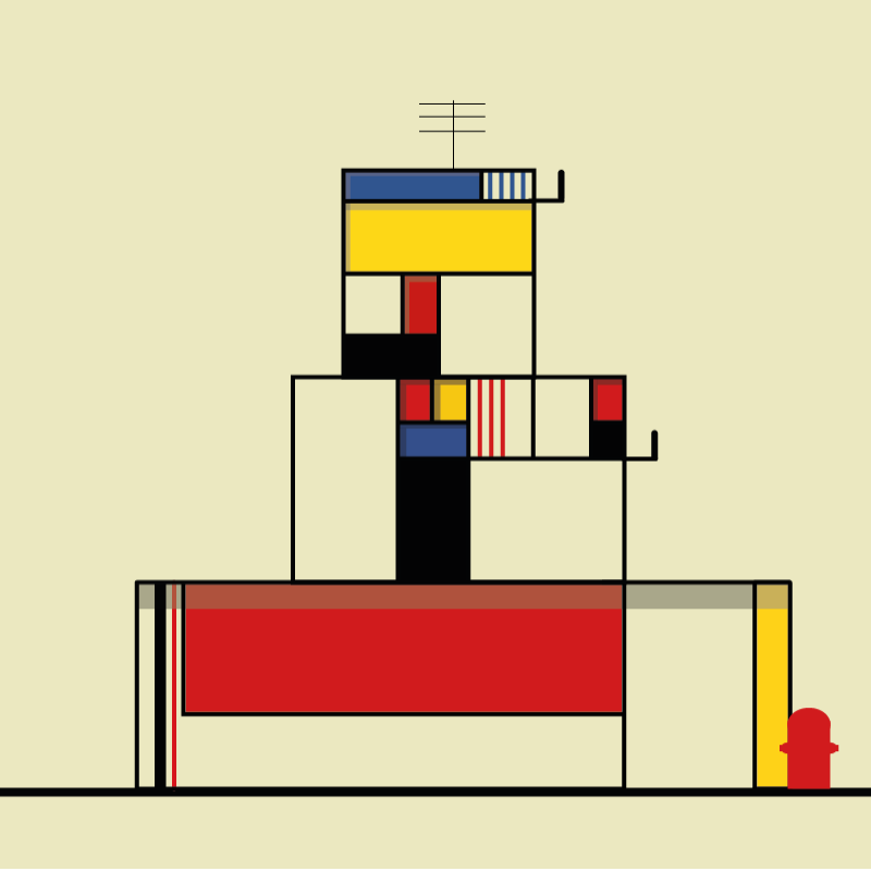 The Mondrian’s Houses #19 static token preview