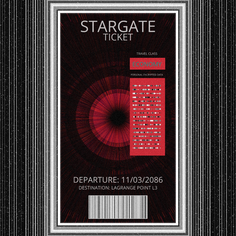 Stargate Ticket | Reboot #53 static NFT preview