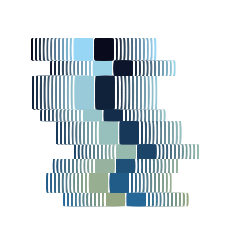 Reflection of Stripes 001 #166 static NFT preview