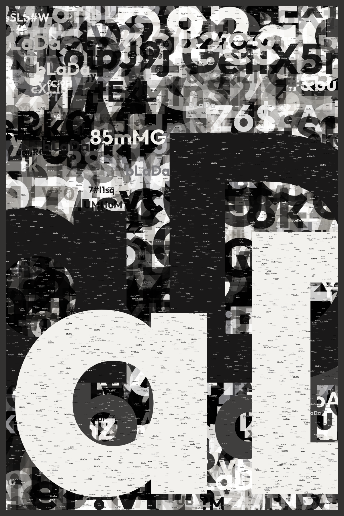 Type-o-Graphic #313 static NFT preview