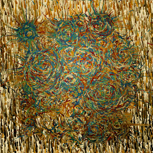 Polluted Sunflowers #50 static NFT preview