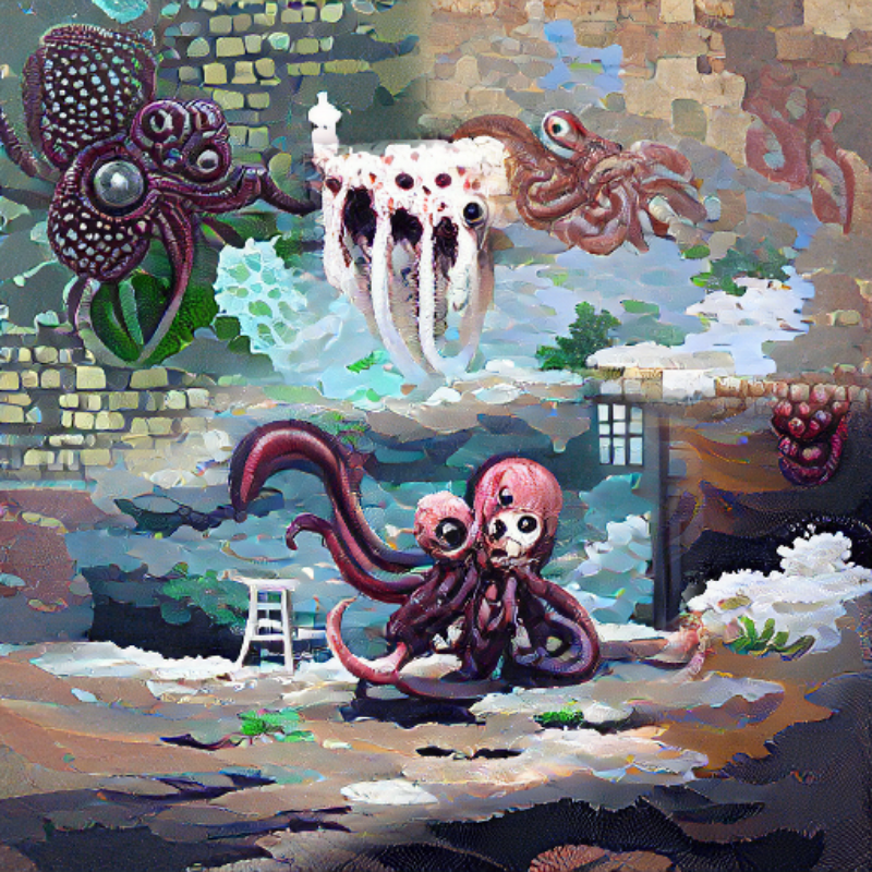 Octopus's Gardens and Ruins #61 static NFT preview