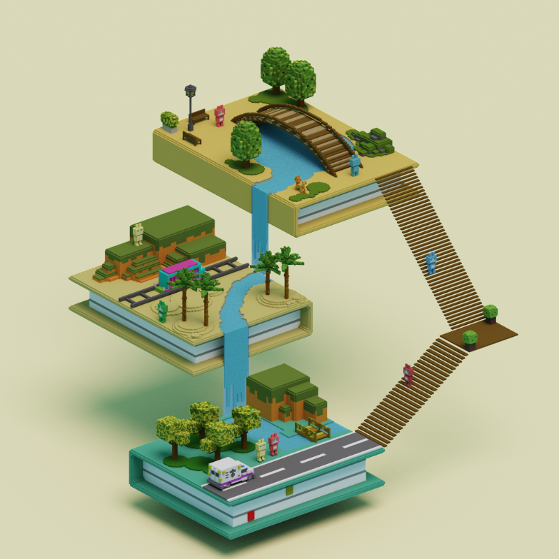 Books and islands #25 static token preview