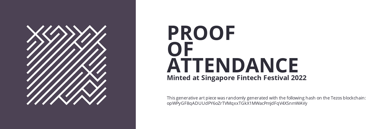 SFF2022 Proof of Attendance Token #2037 static token preview