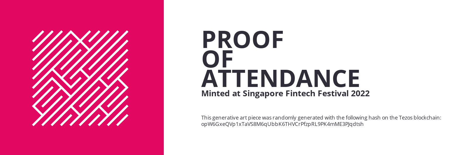 SFF2022 Proof of Attendance Token #1641 static token preview